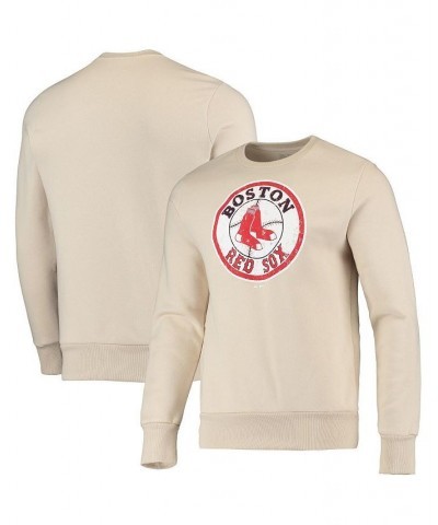 Men's Threads Oatmeal Boston Red Sox Fleece Pullover Sweatshirt $34.00 Sweatshirt