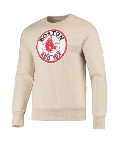 Men's Threads Oatmeal Boston Red Sox Fleece Pullover Sweatshirt $34.00 Sweatshirt