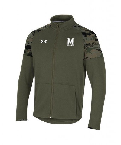 Men's Olive Maryland Terrapins Freedom Full-Zip Fleece Jacket $54.60 Jackets