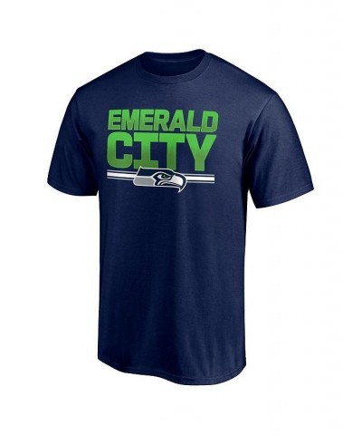 Men's Branded College Navy Seattle Seahawks Hometown 1st Down T-shirt $12.71 T-Shirts