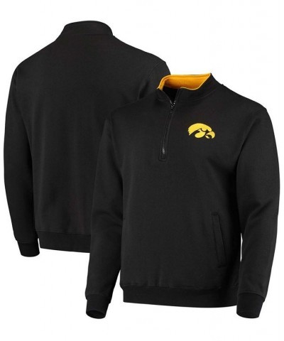 Men's Black Iowa Hawkeyes Tortugas Logo Quarter-Zip Jacket $34.19 Sweatshirt