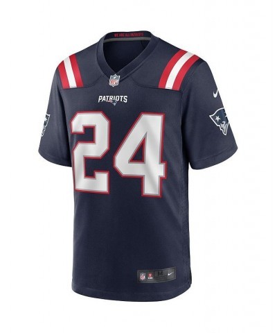 Men's Ty Law Navy New England Patriots Game Retired Player Jersey $53.20 Jersey