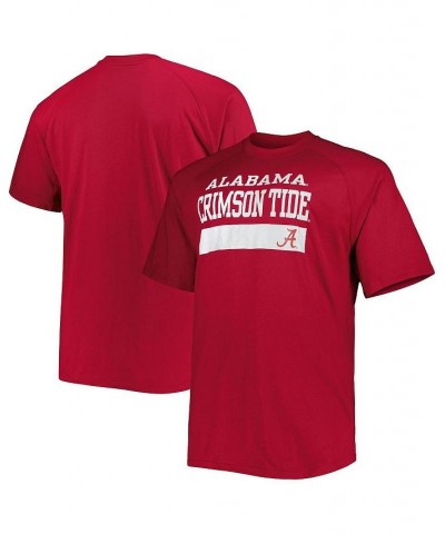 Men's Crimson Alabama Crimson Tide Big and Tall Raglan T-shirt $18.45 T-Shirts