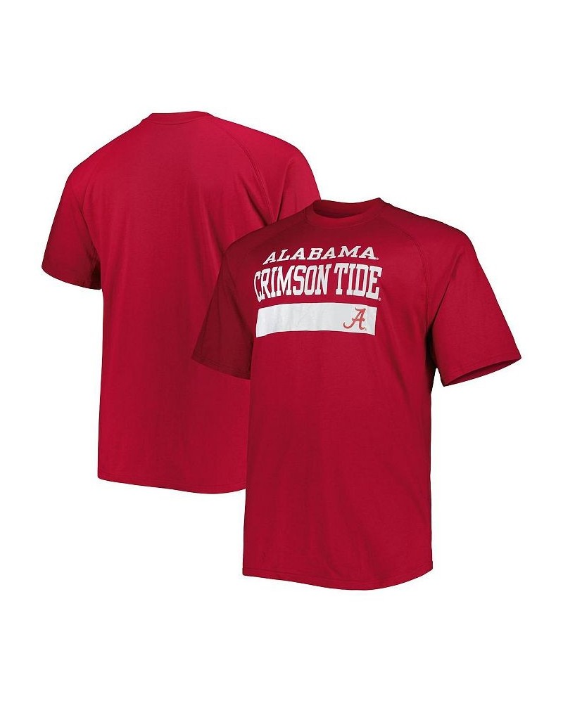 Men's Crimson Alabama Crimson Tide Big and Tall Raglan T-shirt $18.45 T-Shirts