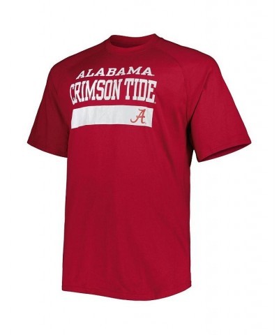 Men's Crimson Alabama Crimson Tide Big and Tall Raglan T-shirt $18.45 T-Shirts