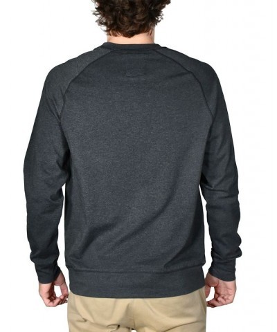 Men's Stretch Jersey Long Sleeve Crewneck Shirt Gray $28.50 Shirts