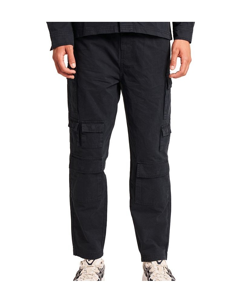 Men's Classic-Fit Solid Cargo Pants Blue $39.60 Pants