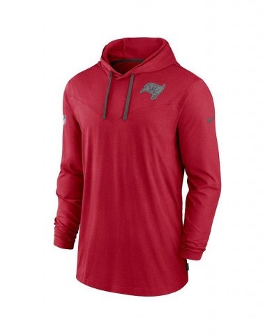 Men's Red Tampa Bay Buccaneers Sideline Pop Performance Pullover Long Sleeve Hoodie T-shirt $31.61 T-Shirts