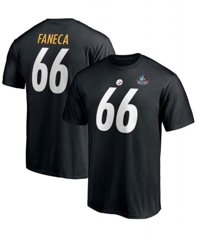 Men's Alan Faneca Black Pittsburgh Steelers NFL Hall Of Fame Class Of 2021 Name and Number T-shirt $14.62 T-Shirts