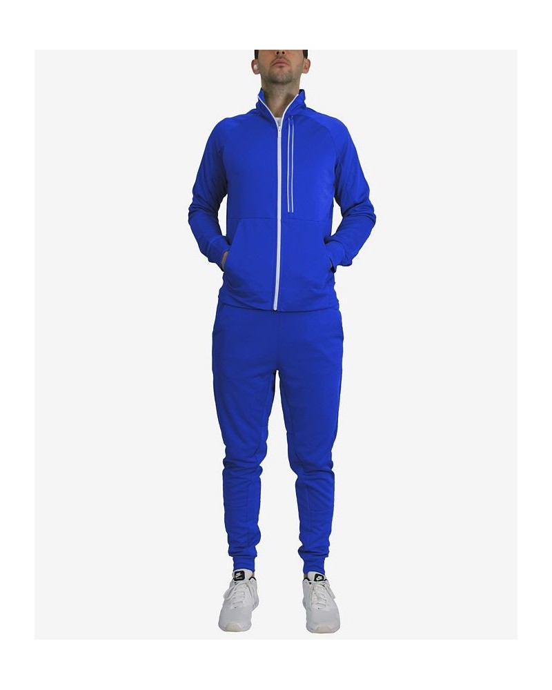 Men's Slim Fit Moisture Wicking Performance Active Track Jacket and Jogger Pants, 2 Piece Set PD05 $32.40 Pants