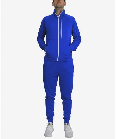 Men's Slim Fit Moisture Wicking Performance Active Track Jacket and Jogger Pants, 2 Piece Set PD05 $32.40 Pants