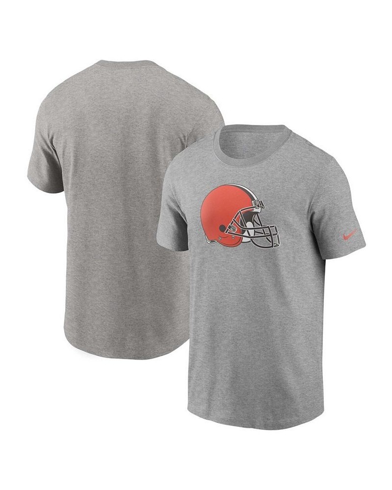 Men's Heathered Gray Cleveland Browns Primary Logo T-shirt $18.00 T-Shirts