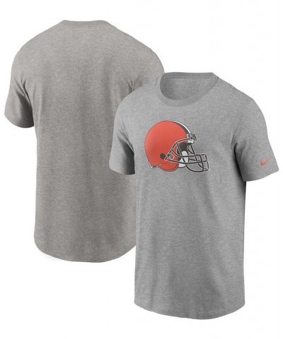 Men's Heathered Gray Cleveland Browns Primary Logo T-shirt $18.00 T-Shirts