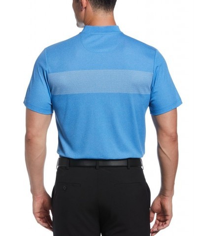 Men's Colorblocked Performance Golf Polo Shirt Blue $18.48 Polo Shirts