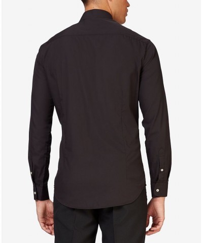 Men's Solid Color Shirt Black $18.00 Dress Shirts