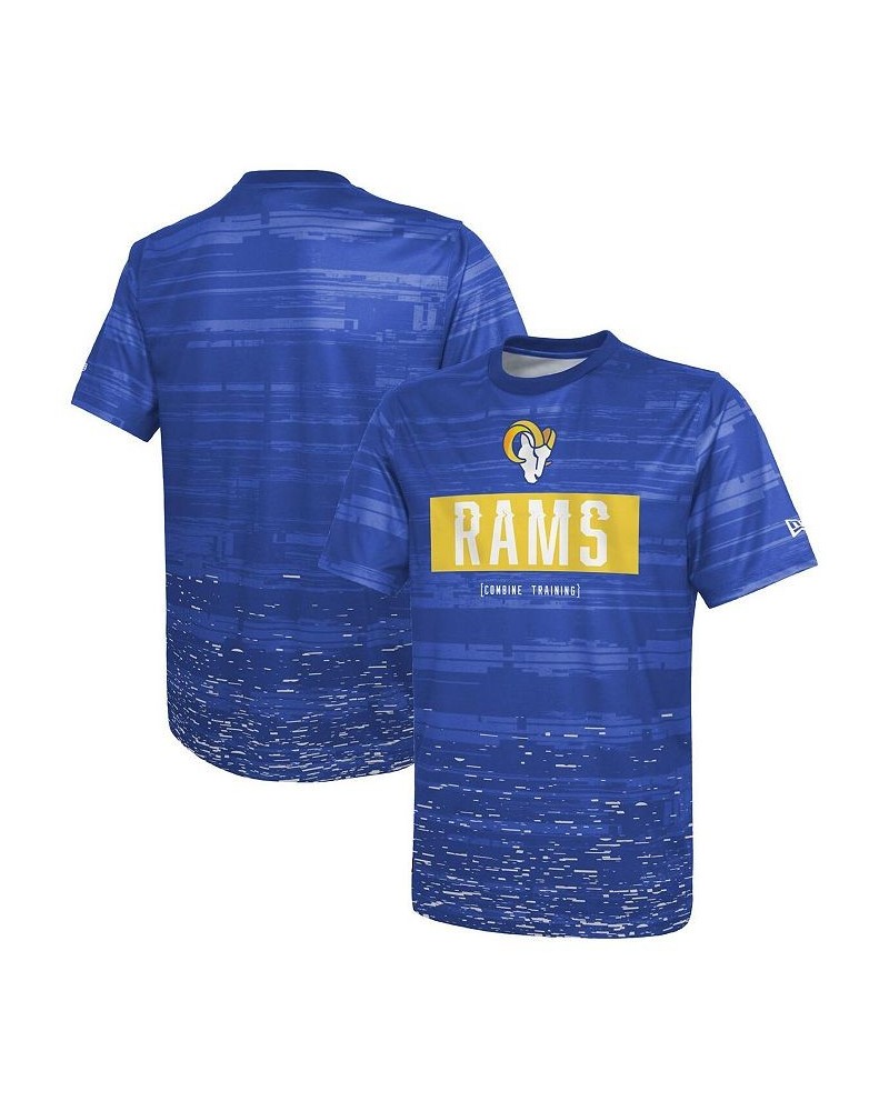 Men's Royal Los Angeles Rams Combine Authentic Sweep T-shirt $23.39 T-Shirts