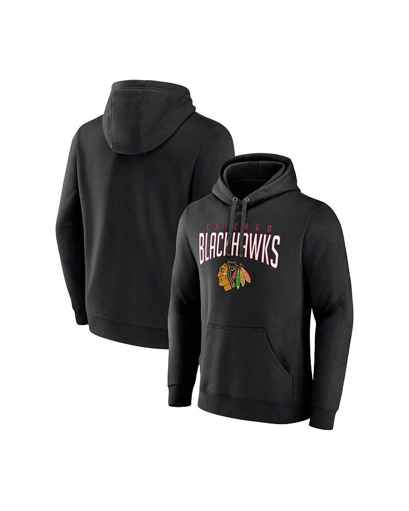 Men's Branded Black Chicago Blackhawks Special Edition 2.0 Wordmark Pullover Hoodie $40.00 Sweatshirt