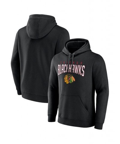 Men's Branded Black Chicago Blackhawks Special Edition 2.0 Wordmark Pullover Hoodie $40.00 Sweatshirt