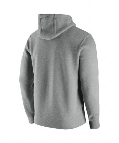 Men's Heathered Gray West Virginia Mountaineers Vintage-Like School Logo Pullover Hoodie $36.55 Sweatshirt