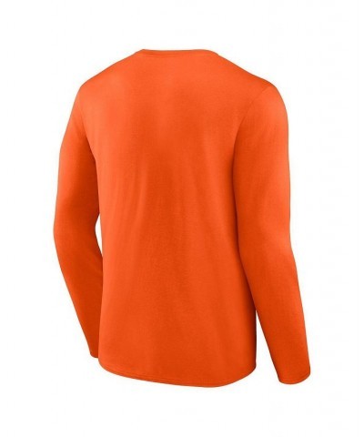 Men's Branded Orange New York Islanders Authentic Pro Core Collection Secondary Long Sleeve T-shirt $17.64 T-Shirts