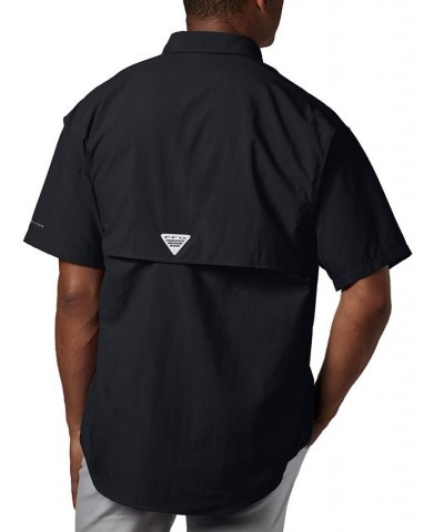 Men's Big & Tall Bahama II Short Sleeve Shirt Black $34.80 Shirts