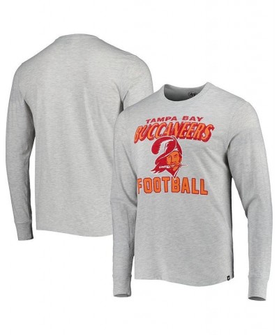 Men's Heathered Gray Tampa Bay Buccaneers Dozer Franklin Long Sleeve T-shirt $17.60 T-Shirts