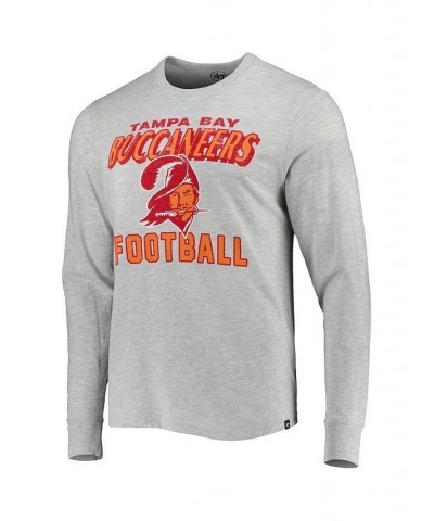 Men's Heathered Gray Tampa Bay Buccaneers Dozer Franklin Long Sleeve T-shirt $17.60 T-Shirts