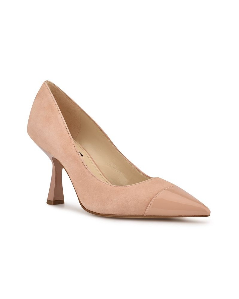 Women's Hippa Pointy Toe Pumps Ivory/Cream $40.95 Shoes