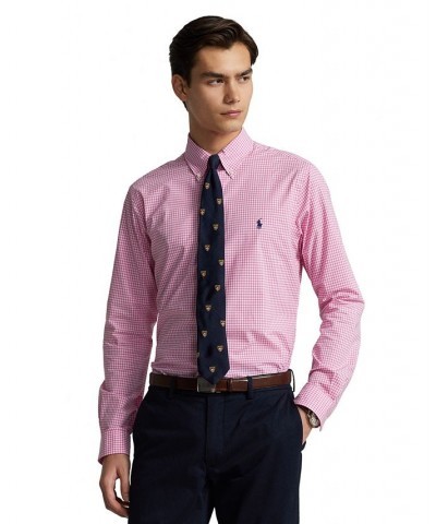 Men's Slim Fit Poplin Shirt Pink $41.85 Shirts