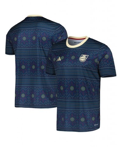 Men's Navy Jamaica National Team 2023/24 Pre-Match Top $40.49 Jersey