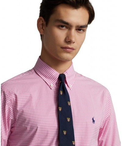 Men's Slim Fit Poplin Shirt Pink $41.85 Shirts