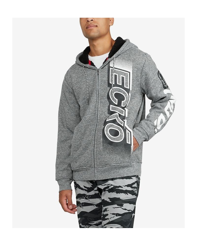 Men's Speedy Vert Sherpa Hoodie Gray $53.90 Sweatshirt