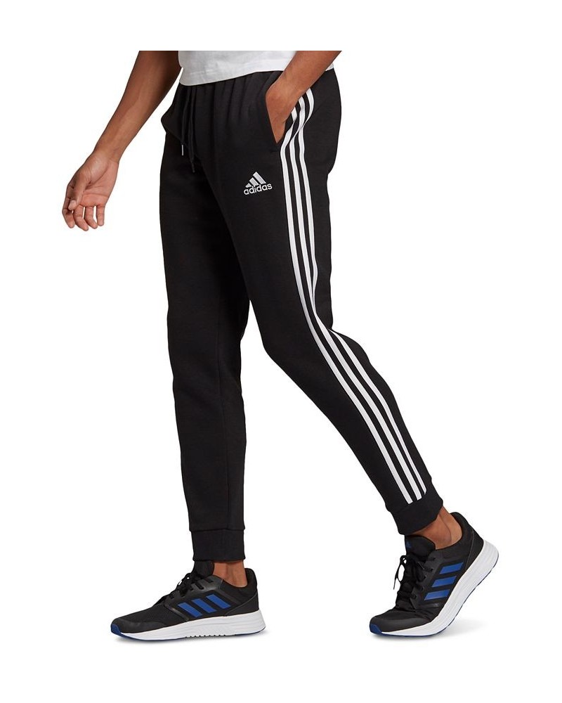 Men's Fleece Jogger Pants Black/White $23.85 Pants