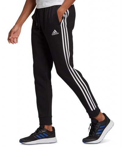 Men's Fleece Jogger Pants Black/White $23.85 Pants