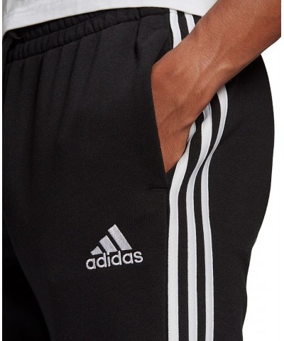 Men's Fleece Jogger Pants Black/White $23.85 Pants