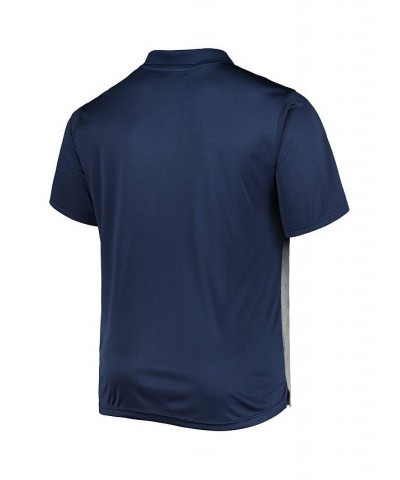 Men's Navy, Gray Michigan Wolverines Big and Tall Polo Shirt $30.00 Polo Shirts