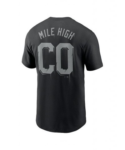 Men's Black Colorado Rockies Mile High Local Team T-shirt $22.50 T-Shirts