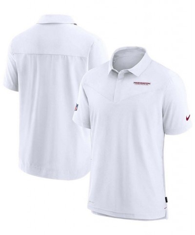 Men's White Washington Football Team Sideline UV Performance Polo $41.40 Polo Shirts