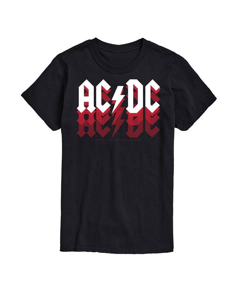 Men's ACDC Logo T-shirt Black $20.29 T-Shirts