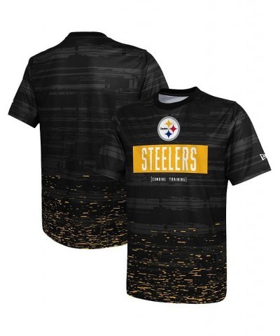 Men's Black Pittsburgh Steelers Combine Authentic Sweep T-shirt $23.84 T-Shirts