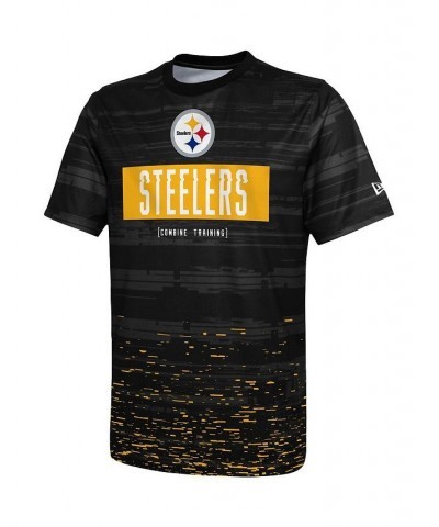 Men's Black Pittsburgh Steelers Combine Authentic Sweep T-shirt $23.84 T-Shirts