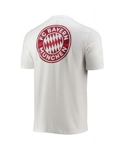 Men's White Bayern Munich Street Graphic T-shirt $14.35 T-Shirts