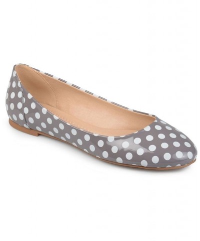 Women's Comfort Kavn Flats Gray $36.80 Shoes