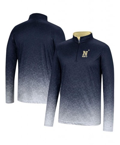 Men's Navy Navy Midshipmen Walter Quarter-Zip Windshirt $31.34 Shirts