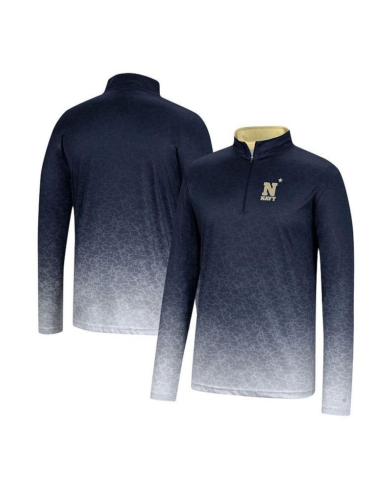 Men's Navy Navy Midshipmen Walter Quarter-Zip Windshirt $31.34 Shirts