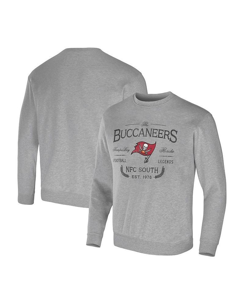 Men's NFL x Darius Rucker Collection by Heather Gray Tampa Bay Buccaneers Pullover Sweatshirt $31.20 Sweatshirt