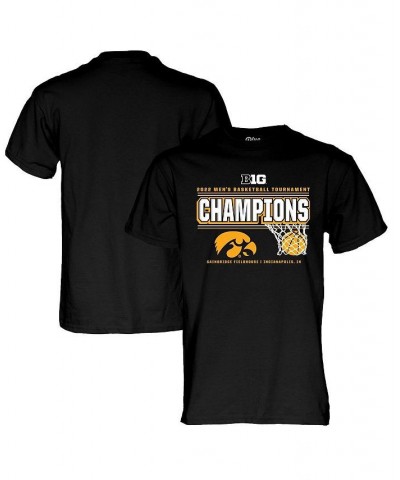 Men's Black Iowa Hawkeyes 2022 Big Ten Men's Basketball Conference Tournament Champions T-shirt $20.39 T-Shirts