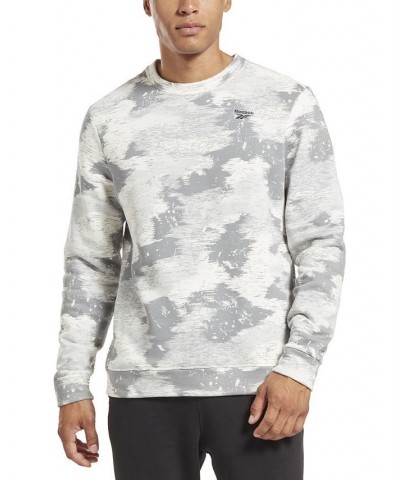 Men's Modern-Fit Camo Crewneck Sweatshirt Gray $31.35 Sweatshirt