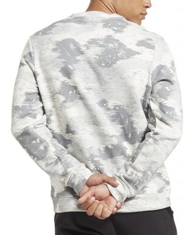 Men's Modern-Fit Camo Crewneck Sweatshirt Gray $31.35 Sweatshirt