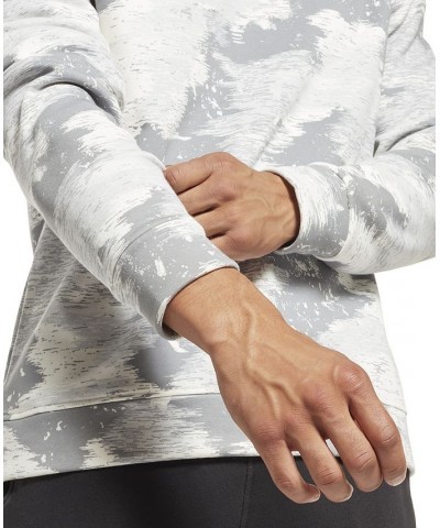 Men's Modern-Fit Camo Crewneck Sweatshirt Gray $31.35 Sweatshirt